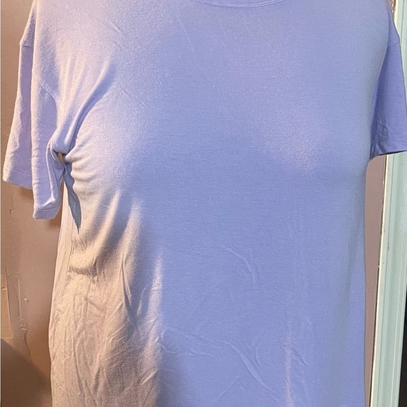 America eagle modal cotton blend so soft & casual cozy lavender T-shirt. Large - Picture 3 of 7